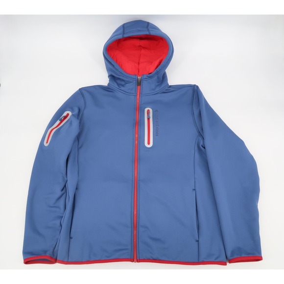 Vineyard Vines Mens Medium Performance‎ Tech Sailing Hoodie Jacket Full Zip Blue